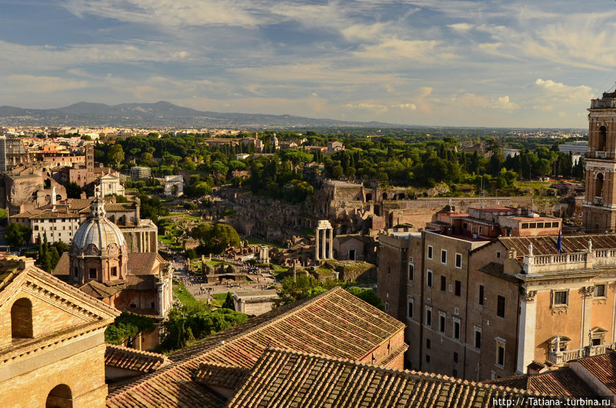 Панорама с Витториано Рим, Италия Панорама с Витториано Рим, Италия