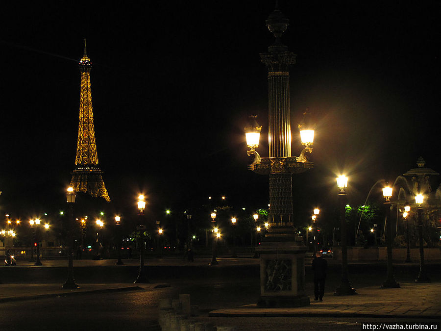 Париж в ночи. Париж, Франция