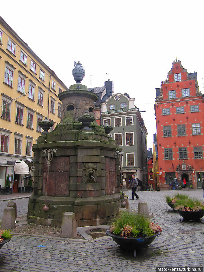 Фонтан Велл на площади Stortorget Фонтан Велл на площади Stortorget