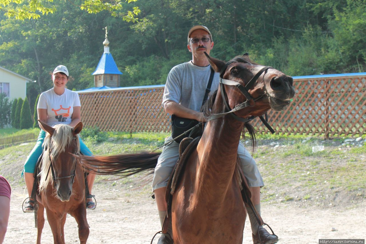 Катание на лошадях в Пляхо Новомихайловский, Россия