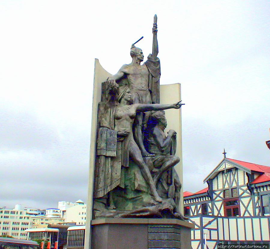 Памятник борцам сопротивления племен маори Веллингтон, Новая Зеландия