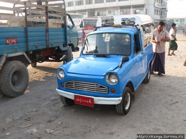 Такси в Мандалае. Фото из