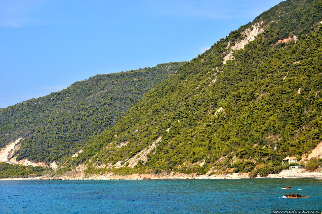 Пляж Милос на острове Лефкас Остров Лефкас, Греция
