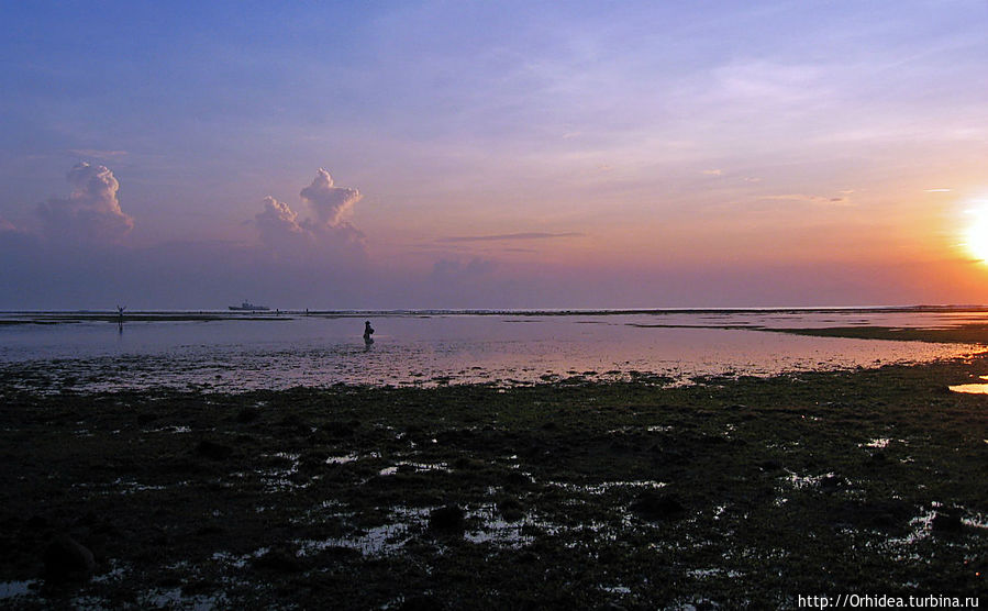 Бали. Последний отлив, последний закат Нуса-Дуа, Индонезия