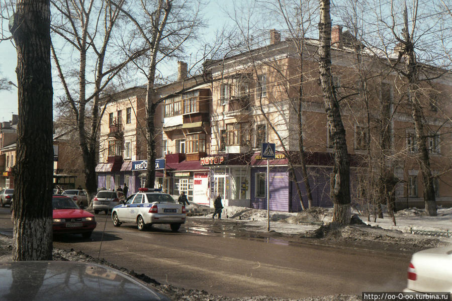 Старая советская застройка в Рубцовске Рубцовск, Россия