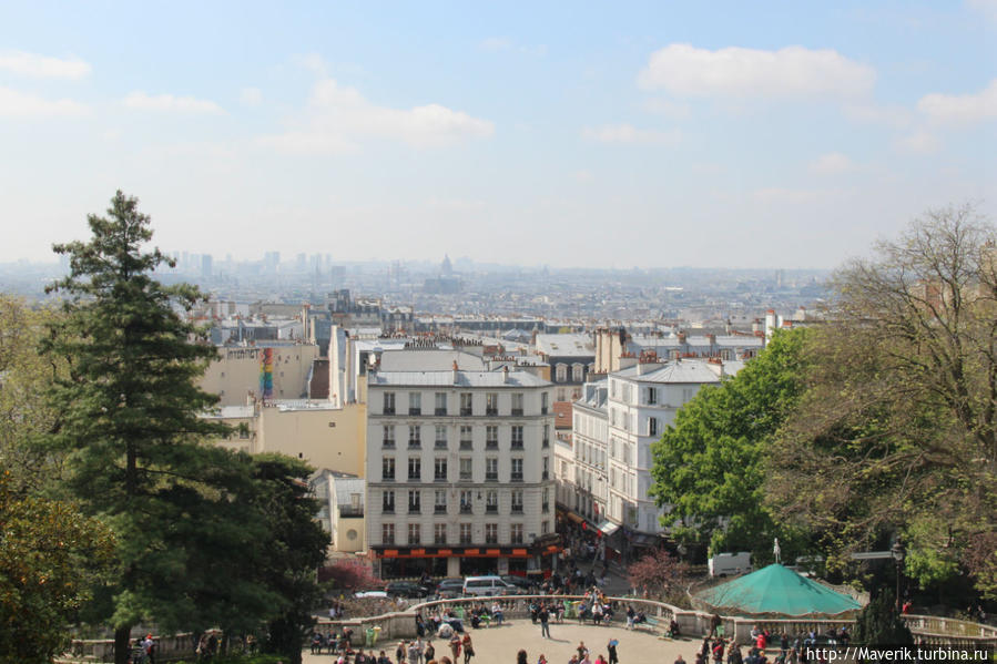 Монмартр — один из живописных кварталов Парижа Париж, Франция