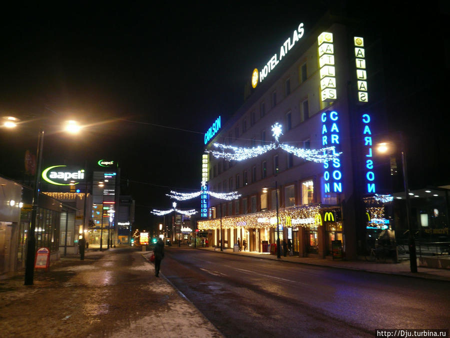 Сказочный, новогодний Куопио Куопио, Финляндия
