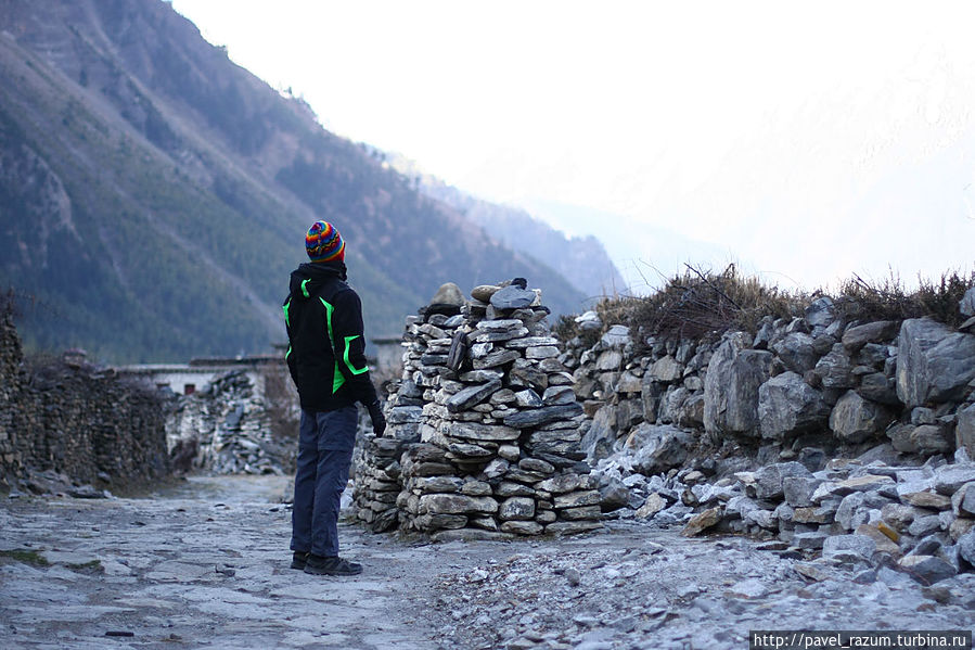 Смотрю на восьмитысячник Джомсом, Непал