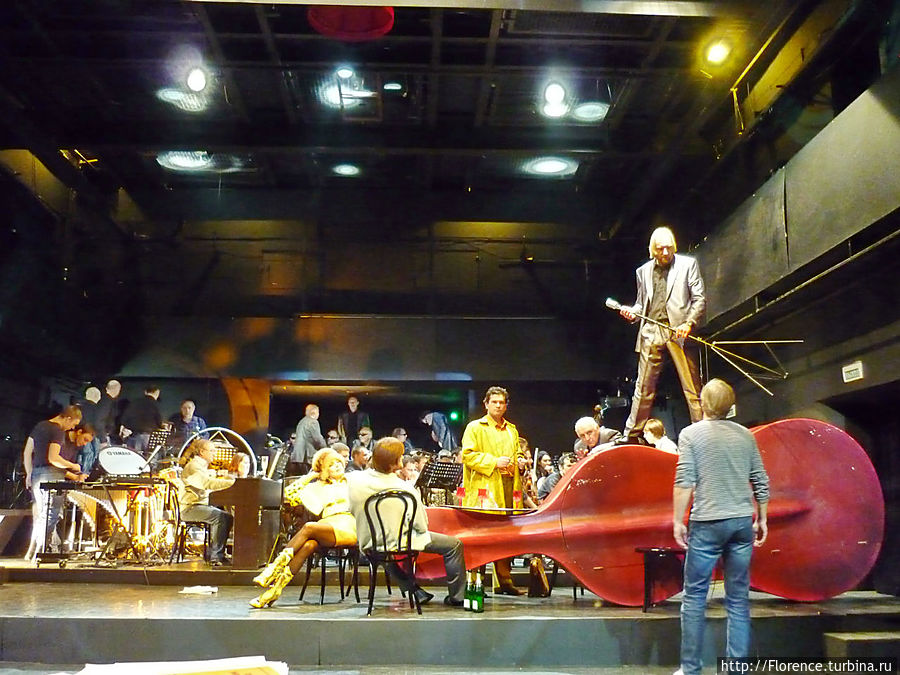 Небольшой перерыв во время прогона Москва, Россия Небольшой перерыв во время прогона Москва, Россия