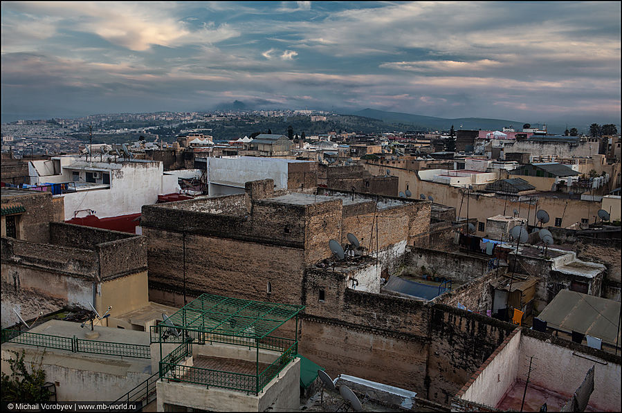 Крыши медины Фес Фес, Марокко