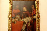 Портрет Льва десятого с кардиналами Джулиано и Луи Медичи. Рафаэль.