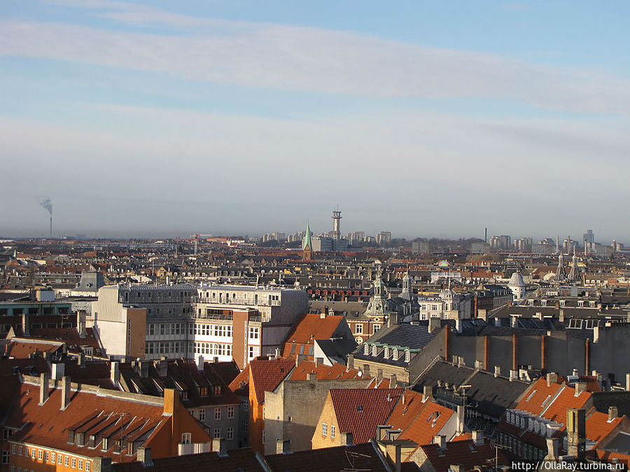 Круглая башня. В Копенгаген зимой Копенгаген, Дания