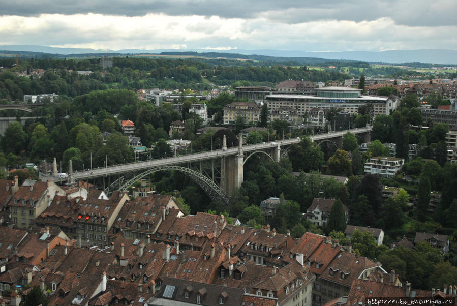 Корнхаусбрюкке — наконец-то я нашла точку отличного обзора этого моста ))) Берн, Швейцария