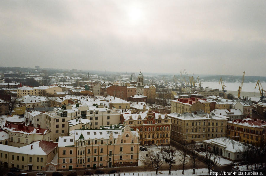 Вид с колокольни замка Выборг, Россия
