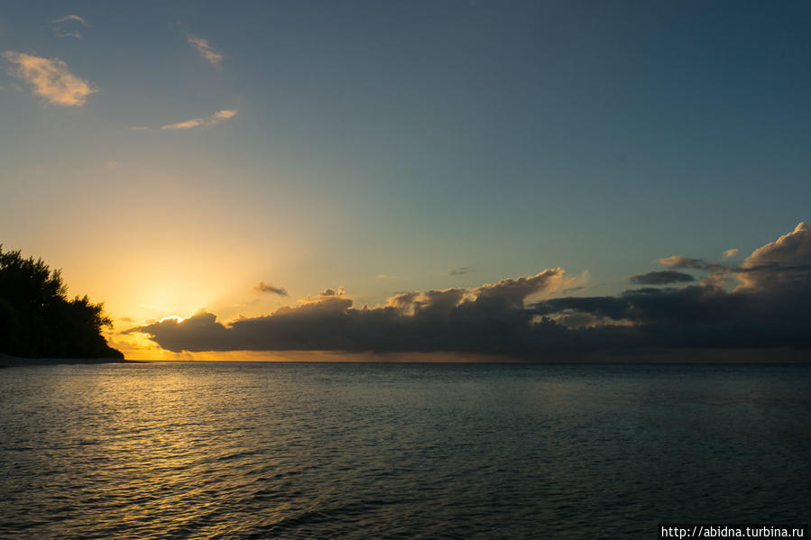 Закат на Дероше Сейшельские острова