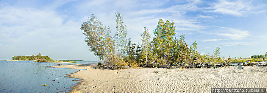 Обское море. Надувнуха с парусом Новосибирская область, Россия