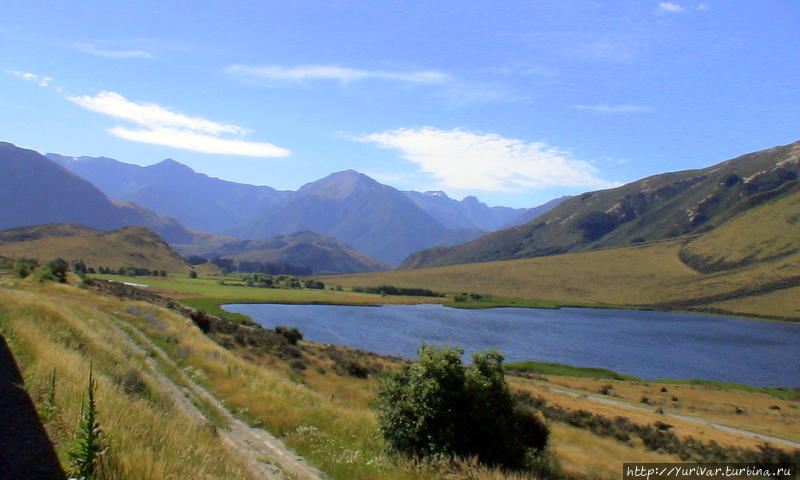 Поля и долины Южного острова Крайстчерч, Новая Зеландия