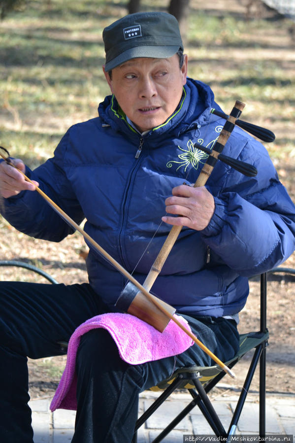 Китайский музыкант. Пекин, Китай
