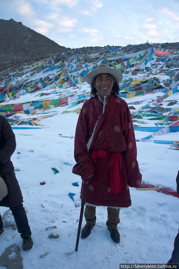 Паломники на перевале Тибет, Китай