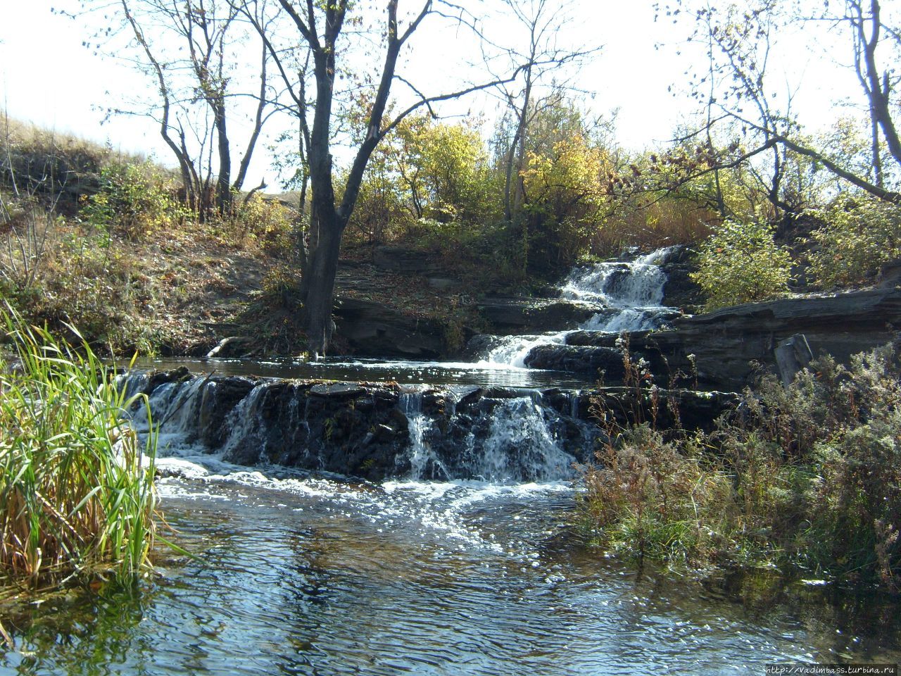 Макшеевский водопад. Луганская область Артёмовск, Украина