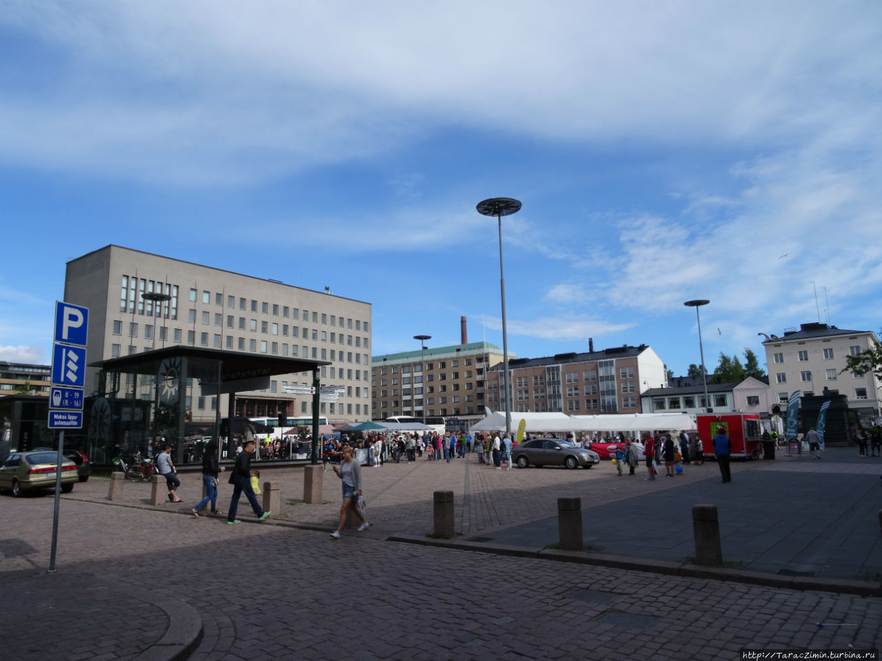Ратушная (рыночная) площадь Котка, Финляндия