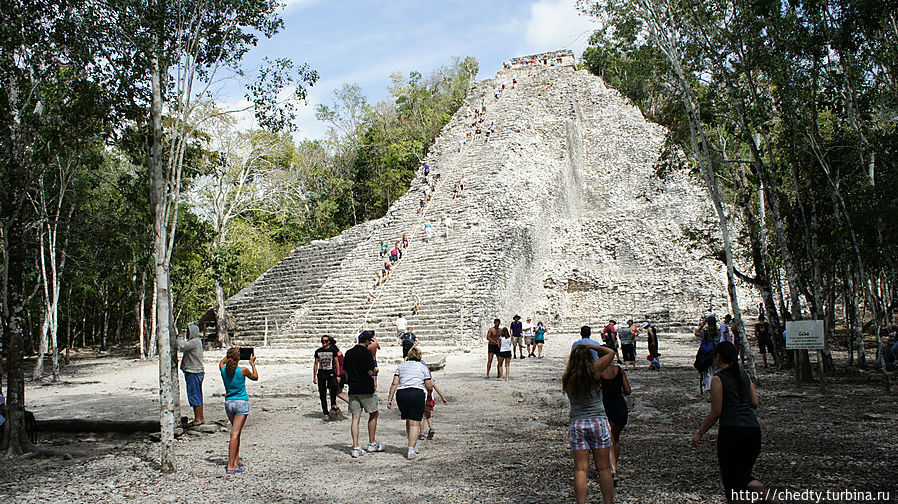 Самая большая пирамида Майя Плая-дель-Кармен, Мексика