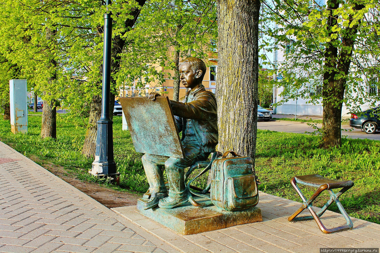 Великий Новгород. Рисующий мальчик Великий Новгород, Россия