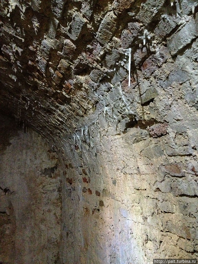 Сталактиты на стенах шахты Ронда, Испания Сталактиты на стенах шахты Ронда, Испания