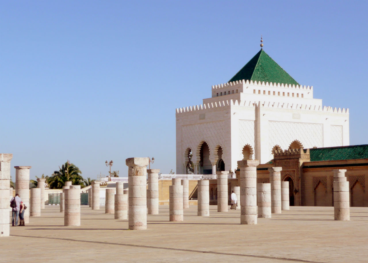 Мавзолей Мухаммеда V и останки мечети / Mausoleum of Mohammed V and mosque ruins