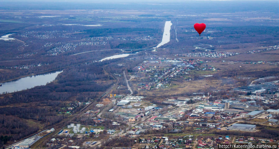 Подмосковная осень с высоты птичьего полёта Дмитров, Россия