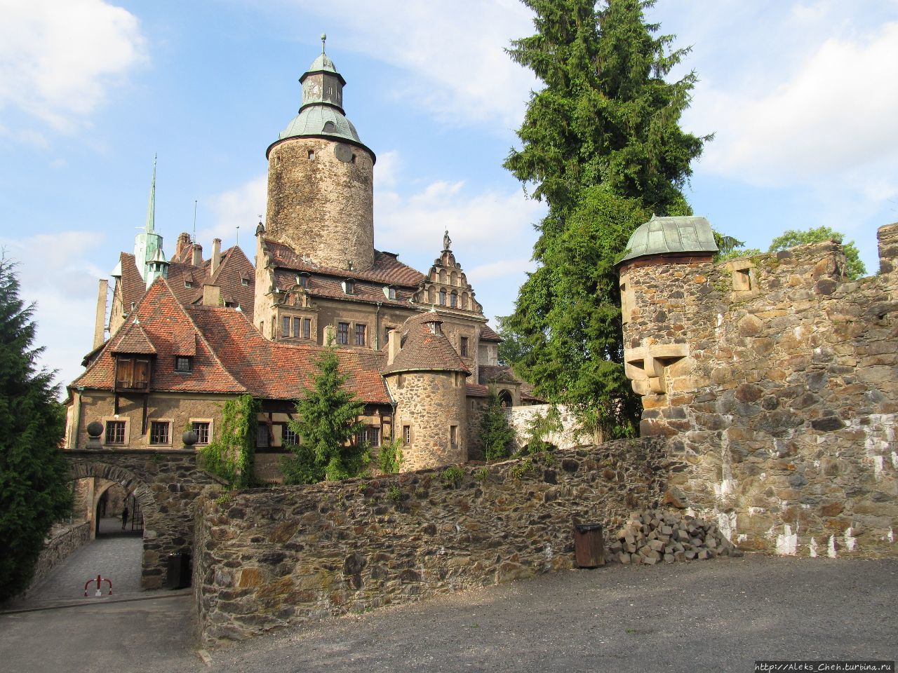 Замок Чоха в Дольношленском воеводстве Вроцлав, Польша