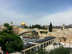Вид на Храмовую гору и Стену плача