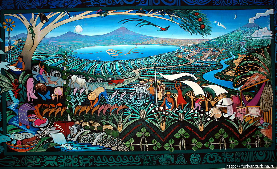 Образец никарагуанской живописи Гранада, Никарагуа