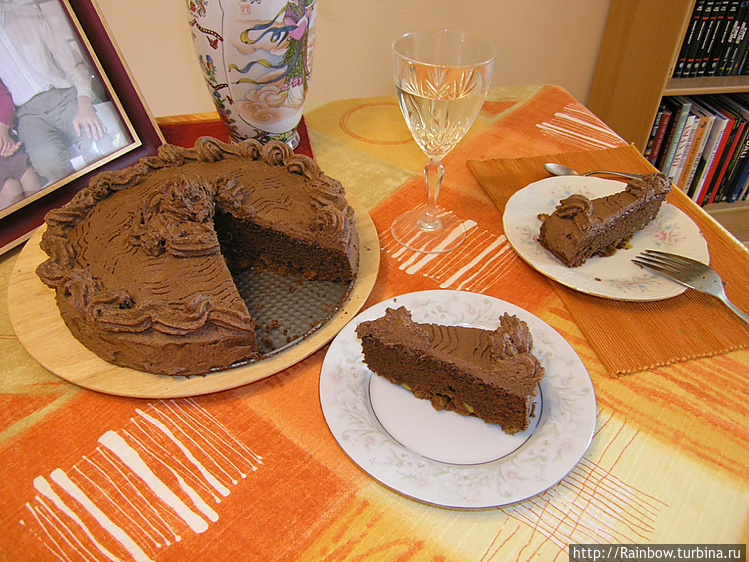 Шоколадный тортик с орешк