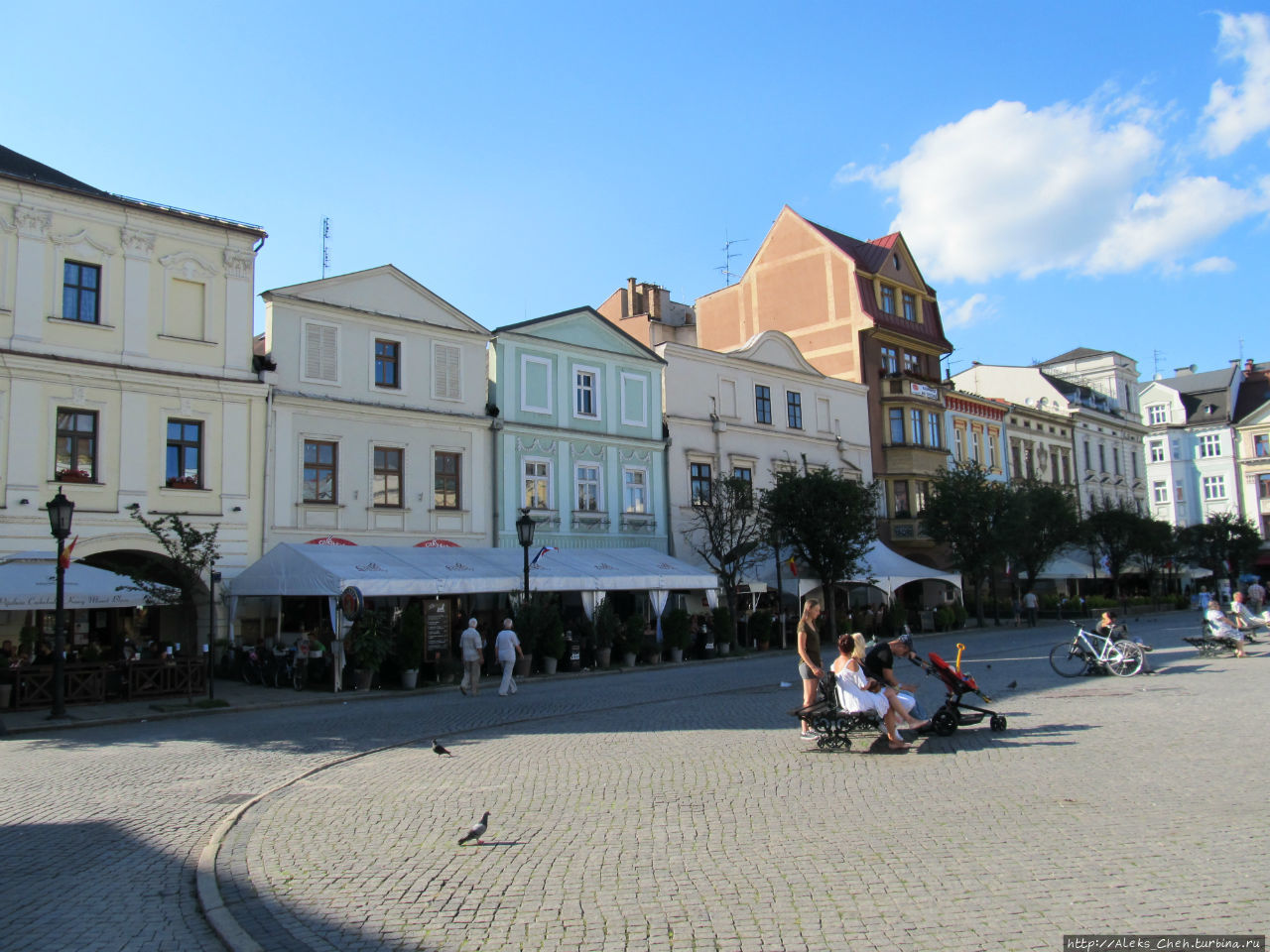 Cieszyn — город разделенный границей Цешин, Польша