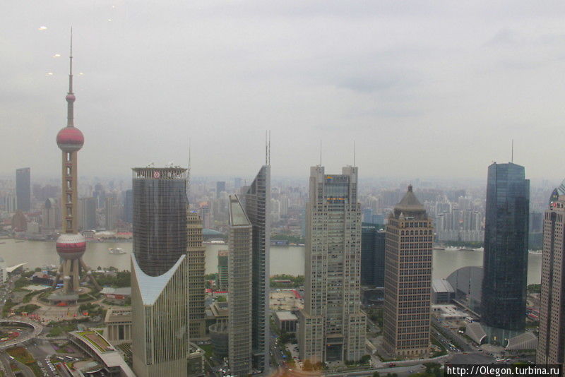 Небоскрёбы, ракурс сверху Шанхай, Китай