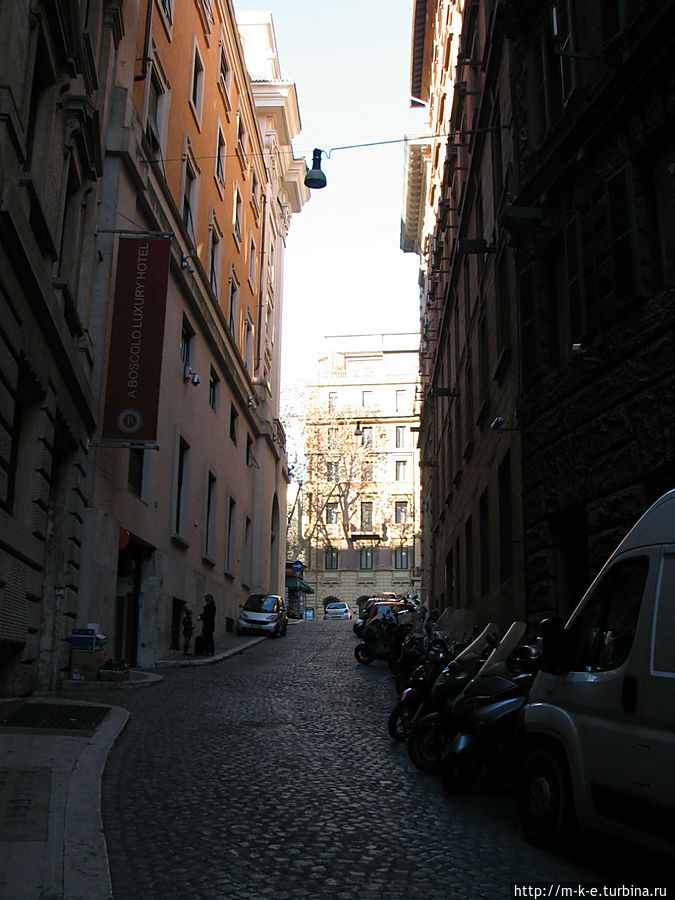 Узкие улочки Рима Рим, Италия
