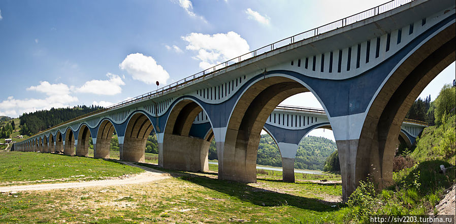 Мост Viaduct Poiana Largului Румыния