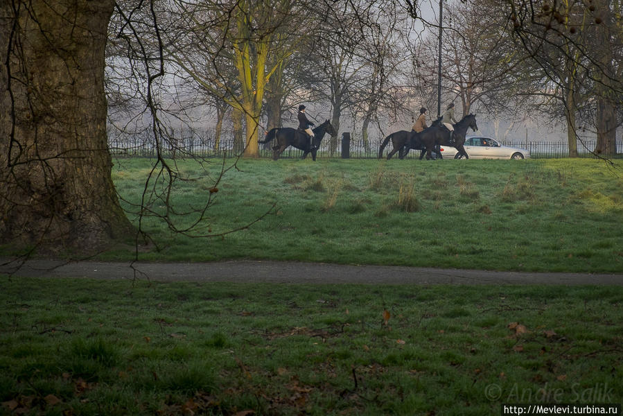 Гайд-парк — королевский парк  в центре Лондона. Лондон, Великобритания