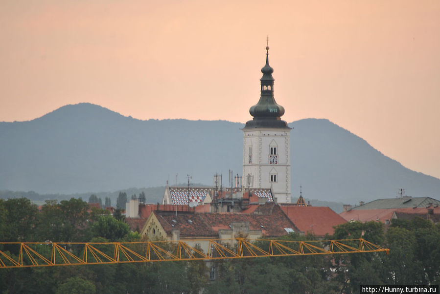 Вид из окна Загреб, Хорватия