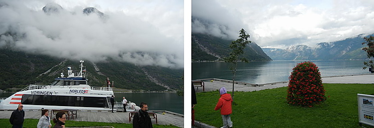 Прибыли в Eidfjord Прибыли в Eidfjord
