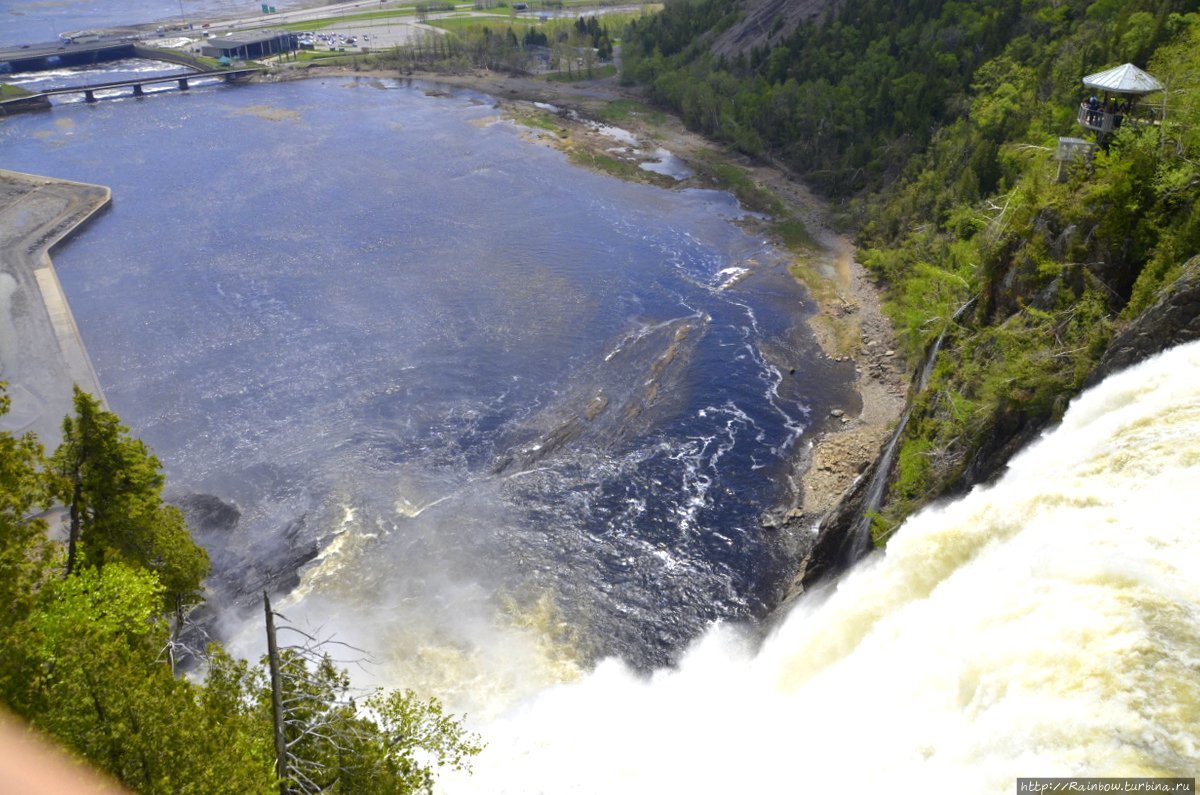 Самый необычный водопад Канады Монморенси, Канада
