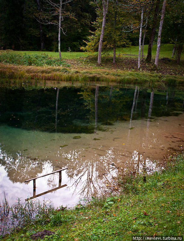 Живая вода Kaļķu avots Сигулда, Латвия