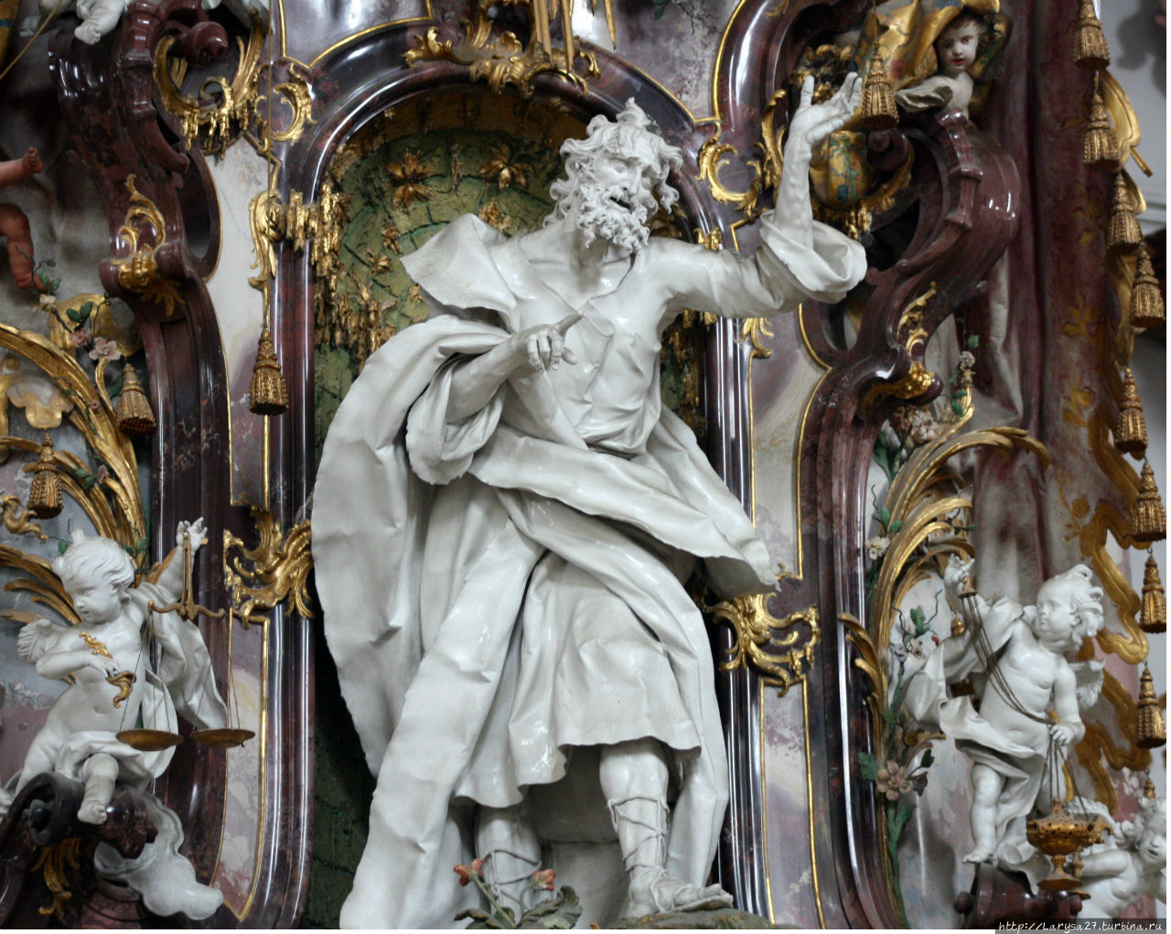 Пророк Иезекииль, скульптор Й.Й. Кристиан, 1752-1756 Цвифальтен, Германия