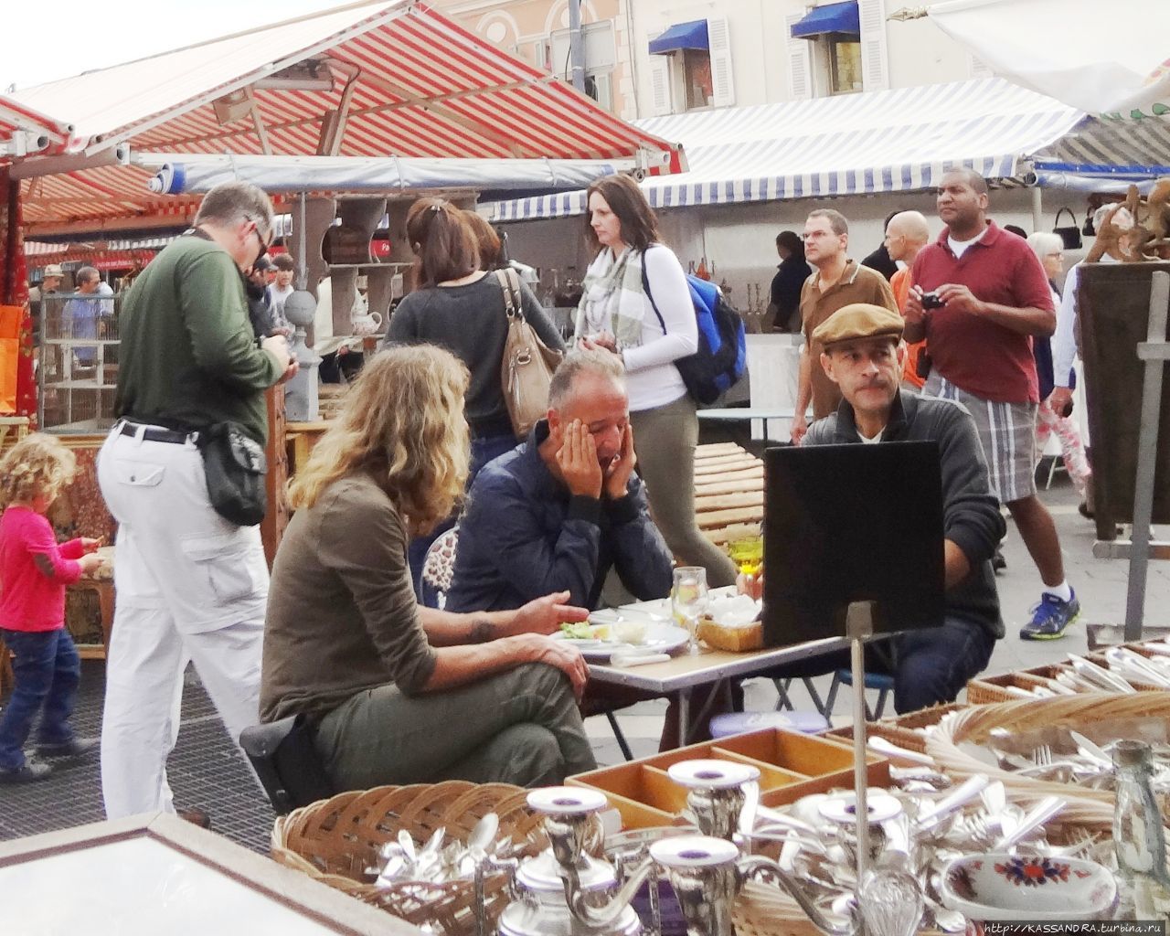 Ницца. Антикварный рынок Cours Saleya Ницца, Франция