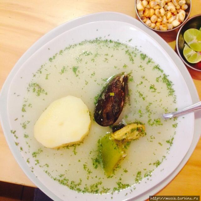 Суп с мидиями Арекипа, Перу