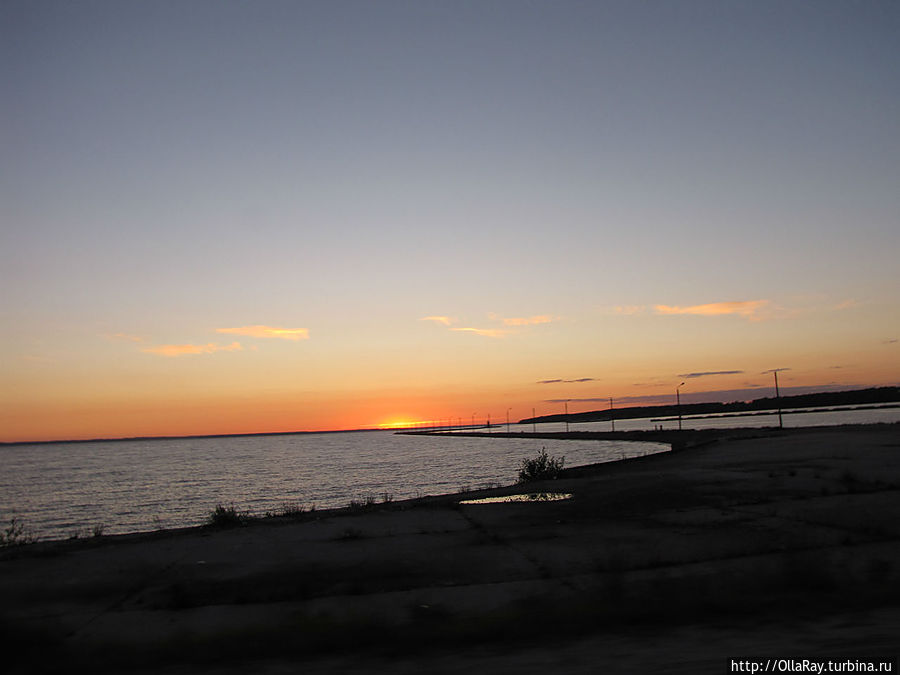 Закат на водохранилище. Закат на водохранилище.