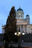 Рождественская Ель -2014 и Лютеранский кафедральный собор на Сенатской площади Хельсинки.
