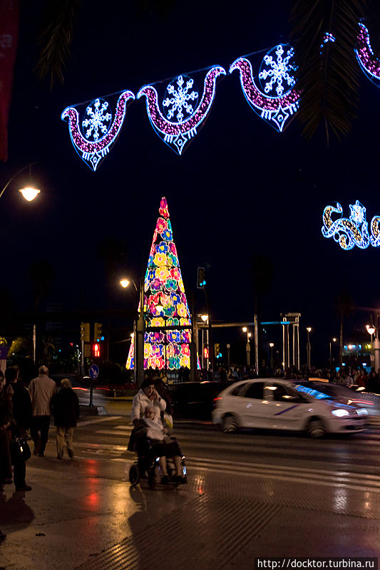 Ёлка на Plaza de Marina Ёлка на Plaza de Marina