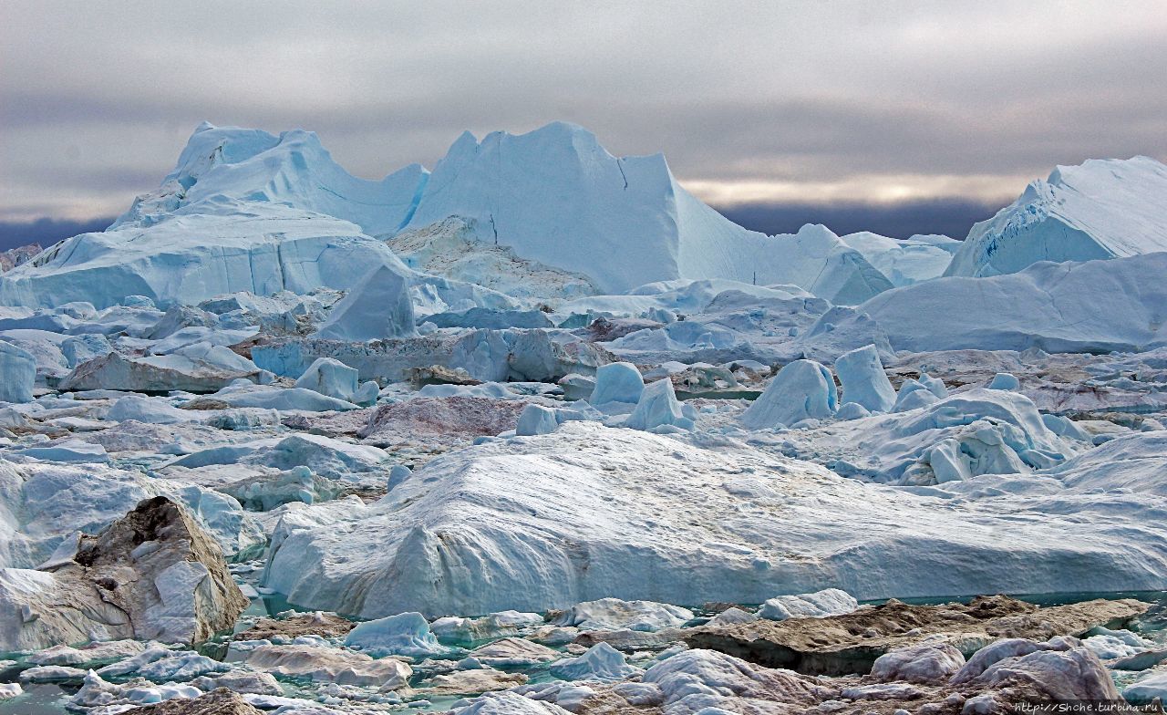 Ледниковый фьорд Илулиссат Фьорд Илулиссат, Гренландия